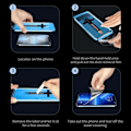 Miniatyrbild 3 av 6: FÖR iPhone 15 14 13 12 11 XR XS Pro Max PLUS Skärmskydd Härdat Glas Telefon Med Installationskit Ta Bort Explosion magicjohn iPhone 11 XR High Definition