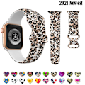 Miniatyrbild 6 av 6: Svart Unity-armband för Apple Watch-armband 44mm 45mm Ultra 2 49mm 41mm 40mm Tryckt silikon leopardarmband iWatch 9 8 7 6 5 4 SE 13 camouflage colors 41mm 40mm 38mm