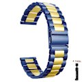 Miniatyrbild 1 av 6: Metallarmband för Samsung Galaxy Watch 7/6/5/4 40mm 44mm Rostfritt Stål Armband Galaxy Watch 6/4 Classic 47mm 43mm 46 42mm/5pro 45mm blue gold Amazfit GTS