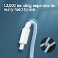 Miniatyrbild 5 av 6: PD 20W USB C-kabel för iPhone 14 13 12 11 Pro Max Xs 8 Plus iPad Sladd 3A Snabbladdningskabel Typ C Datakabel för iPhone WHITE 2m