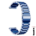 Miniatyrbild 1 av 6: Metallarmband för Samsung Galaxy Watch 7/6/5/4 40mm 44mm Rostfritt Stål Armband Galaxy Watch 6/4 Classic 47mm 43mm 46 42mm/5pro 45mm blue Watch 5 Pro 45mm