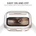 Miniatyrbild 2 av 6: Skal för Apple Watch 45mm 41mm 40mm 44mm 42mm 46mm Skyddande Hölje Matt Hård PC Stötfångarram Utan Glas iWatch 10 SE 9 8 7 6 5 4 Rose Gold Series 7 8 9 45MM