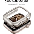 Miniatyrbild 3 av 6: Skal för Apple Watch 45mm 41mm 40mm 44mm 42mm 46mm Skyddande Hölje Matt Hård PC Stötfångarram Utan Glas iWatch 10 SE 9 8 7 6 5 4 Silver Series Ultra1 2 49MM
