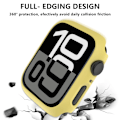 Miniatyrbild 4 av 6: Apple Watch 10 Series 42/46mm PC Matt Kantsskydd Stötfångare Lämplig för iWatch Series 10 42/46mm Ihåligt Skal Sliver For Series 10 42mm