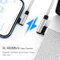 Miniatyrbild 5 av 6: 90 Graders Snabbladdning USB-kabel För iPhone 14 13 12 11 Pro X XS Max 6S 7 8 Plus 5 SE Sladd Original Lång 3M Vinkel Laddare Datakabel Blue 1m
