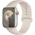 Miniatyrbild 1 av 6: Original Silikonarmband för Apple Watch Band 44mm 38-40 42-46 41-45 46MM 49 mm Armband iwatch Serie 10 9 7 4 5 6 8 SE Ultra 2 3 81 starlight S10-46 42 44 45 49 L