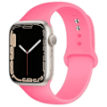 Miniatyrbild 1 av 6: Silikonarmband för Apple Watch-remmar 49mm 40mm 44 mm 45mm 46mm 42mm 41mm 38mm sportarmband iWatch serie 10 9 8 3 SE ultra 2 35 bright pink 42 44 45 49-46mm S-M