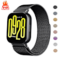 Miniatyrbild 1 av 5: Milanese Armband för Xiaomi Redmi Watch 5 Active Metallögla Rostfritt Stål Armband Redmi Watch 5 Lite Magnetisk 20mm-22mm Armband black 2 Redmi Watch 5 Lite