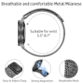 Miniatyrbild 2 av 4: 20mm armband för Amazfit GTS 4/3/2e/Mini/stratos 3/2 Metall Magnetisk loop 22mm klockarmband Amazfit Gtr 4/3/pro/2e/bip-u-s-lite black 2 22mm watch band