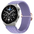 Miniatyrbild 1 av 6: 22mm 20mm Nylon Loop Armband för Huawei Watch 3/4/GT GT2 GT3 Pro 46mm 42mm Elastiskt Flätat Armband för Samsung Galaxy Watch Armband Lavender purple Huawei GT 2 46mm