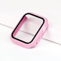 Miniatyrbild 1 av 6: Starlight Skärmskydd för Apple Watch Fodral 44mm 45mm 41 40mm iWatch 6 SE 5 3 42mm 38mm Härdat Glas+Skydd 7 8 Ultra 49MM Pink 41mm Series 7 8