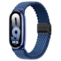 Miniatyrbild 1 av 6: Nylonflätat armband för Xiaomi Band 9/8 Magnetiskt spänne Andningsbart Utbytbart Armband Mi Band 8/9 Justerbar Correa Blue For Mi Band 9