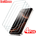 Miniatyrbild 1 av 6: 4 st Full Cover Härdat Glas För iPhone 16 15 14 13 12 11 Pro Max Mini Skärmskydd För iPhone 7 8 Plus X XS Max XR Glas For iPhone XR 4 pieces