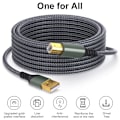 Miniatyrbild 3 av 6: USB A Printerkabel 4,8 m Upp till 480 Mbps dataöverföringshastighet för USB A-enheter USB A till USB 2.0 Typ B Dell Epson Lexmark 1PC Black 2m