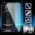 Miniatyrbild 4 av 6: NNBILI 4 st Härdat Glas För IPhone 16 15 14 13 12 11 Pro Max Skärmskydd För IPhone 12 13 Mini 16E Högupplöst Glas For iPhone 12