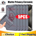 Miniatyrbild 1 av 6: Matt Keramiskt Sekretess Skärmskydd För iPhone 16 15 14 13 11 12 Pro Max Anti-spion Härdad Film iPhone 7 8 Plus XR XS SE 2022 For iPhone 16 Pro 3PCS