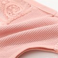 Miniatyrbild 5 av 6: FINETOO 3-pack Dam Trosor i Bomull Spets Tanga Sexiga Enfärgade Låg Midja Bikini Underkläder Damer Andningsbara G-string Underkläder SET 1 L