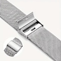 Miniatyrbild 3 av 6: 22mm 20mm Rostfritt Stål Armband För Amazfit Bip 6 5 Band För Amazfit Active 2/GTS 4 3/GTR 4 3 2/Cheetah Square/Round/Balance 2 Silver Amazfit Bip 6 5