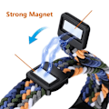Miniatyrbild 2 av 6: Nylonflätat armband för Xiaomi Band 9/8 Magnetiskt spänne Andningsbart Utbytbart Armband Mi Band 8/9 Justerbar Correa Smoke purple For Mi Band 8