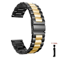Miniatyrbild 1 av 6: Metallarmband för Samsung Galaxy Watch 7/6/5/4 40mm 44mm Rostfritt Stål Armband Galaxy Watch 6/4 Classic 47mm 43mm 46 42mm/5pro 45mm Black Gold 22mm Strap