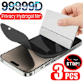 Miniatyrbild 1 av 6: 3-pack Anti-Spy Hydrogel Film för iPhone 15 13 11 12 14 Pro Max Plus XS Max X XR Sekretess Skärmskydd för iPhone 12 13 Mini for iPhone XR 3PCS