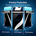 Miniatyrbild 2 av 6: 3-pack Anti-Spy Hydrogel Film för iPhone 15 13 11 12 14 Pro Max Plus XS Max X XR Sekretess Skärmskydd för iPhone 12 13 Mini for iPhone XR 3PCS