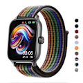 Miniatyrbild 3 av 6: 20mm 22mm Nylon Loop band för Amazfit GTS4/2/3/3pro/2e/GTS2 Mini/GTR 4 42mm/47mm/GTR2/2e/stratos armband Amazfit bip rem 66 Thermal Lime 22mm