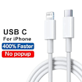 Miniatyrbild 1 av 6: PD 20W Snabbladdningskabel 1M 2M För Apple iPhone 11 13 12 14 Pro Max Plus USB C Datakablar Snabbladdning Telefontillbehör USB C Fast Charging 1m