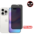 Miniatyrbild 1 av 6: Integritetsskydd för iPhone 16 Pro Max Härdat Glas Anti-spion iPhone 16 15 Pro Max Skyddsfilm Anti-Peeping 1Pcs For iPhone 16 Plus