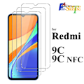 Miniatyrbild 1 av 6: Härdat Glas Skärmskydd Kristall Mica 9H Skyddande HD Klar Transparent Anti-Repa för Redmi 9C NFC Xiaomi 4 pcs HD crystal