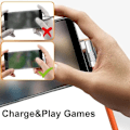 Miniatyrbild 3 av 6: 180° Roterbar Flätad Micro USB-datakabel i Zinklegering för Mobiltelefoner 120W 5A Snabbladdningskabel för Android iPhone Samsung Black 1m