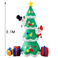 Miniatyrbild 2 av 2: Jul uppblåsbar snögubbe Santa Claus gårdsdekorationer style 9 2.1m EU
