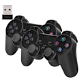 Miniatyrbild 1 av 2: X2 PLUS familyGD10 TV-spelkonsol PS1 öppen källkod 3D-spelsticka Black Handle 1 pair