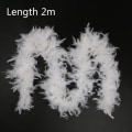 Miniatyrbild 7 av 9: Julgran White Feather Boa Strip Ribbon Party Garland 2M 2m