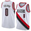 Damian Lillard #0 Baskettröja 21/22 Idrottsuniform för män White S