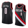 Miniatyrbild 1 av 2: Damian Lillard #0 Baskettröja 21/22 Idrottsuniform för män Black 2XL