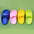 Miniatyrbild 3 av 3: Halkfri, mjuk sulor för barntofflor Inomhusduschsandal för badrum Length inside21 34-35#green