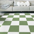 Miniatyrbild 3 av 4: 4st Skarvmatta Vardagsrum barn Sovrum Golv Baby Crawl Pad Off white 50cm*50cm