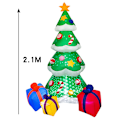 Miniatyrbild 2 av 2: Jul uppblåsbar snögubbe Santa Claus gårdsdekorationer style 8 2.1m EU