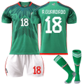 Miniatyrbild 1 av 2: Ny säsong 22-23 Mexiko Hem Fotbollsträning i tröja A.GUARDADO 18 Kids 26(140-150CM)