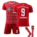 Miniatyrbild 1 av 2: Lewandowski #9 22-23 Ny säsong fotboll T-shirts Jersey Set Bayern Munich Home S