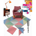 Miniatyrbild 4 av 4: 4st Skarvmatta Vardagsrum barn Sovrum Golv Baby Crawl Pad Off white 50cm*50cm