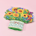 Miniatyrbild 3 av 4: 3D Pop Up Hälsning Mors Dag Kort Födelsedag Bukett Blommor A