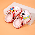 Miniatyrbild 2 av 2: ChildrenEVA toffel pojke heminredning söt tjej hål sko mjuk sula Length inside14.5cm 23#pink