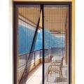 Miniatyrbillede 2 af 3: Insektnetdør 100x210cm - Myggenet - Insektbeskyttelse - Myggenet White