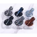 Miniatyrbilde 4 av 6: 6 stk negleglitter glitter, Negledekorasjoner Multicolor