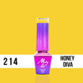 Miniatyrbilde 2 av 4: Mollylac - Gelelakk - Obsession - Nr214 - 5g UV gel/LED Yellow
