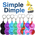 Miniatyrbild 2 av 4: Simple dimple, MINI Pop it Fidget Finger Toy / Leksak- CE Black 2-Bubblor - Svart