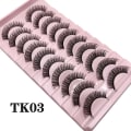 Pikkukuva 3 / 4: 10 parin tekoripset - Set natural look volume lash - Black TK03