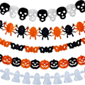 Pikkukuva 1 / 10: Halloween - Koristeet - Garland - Kurpitsa, kummitukset - 3m MultiColor Nr - 08